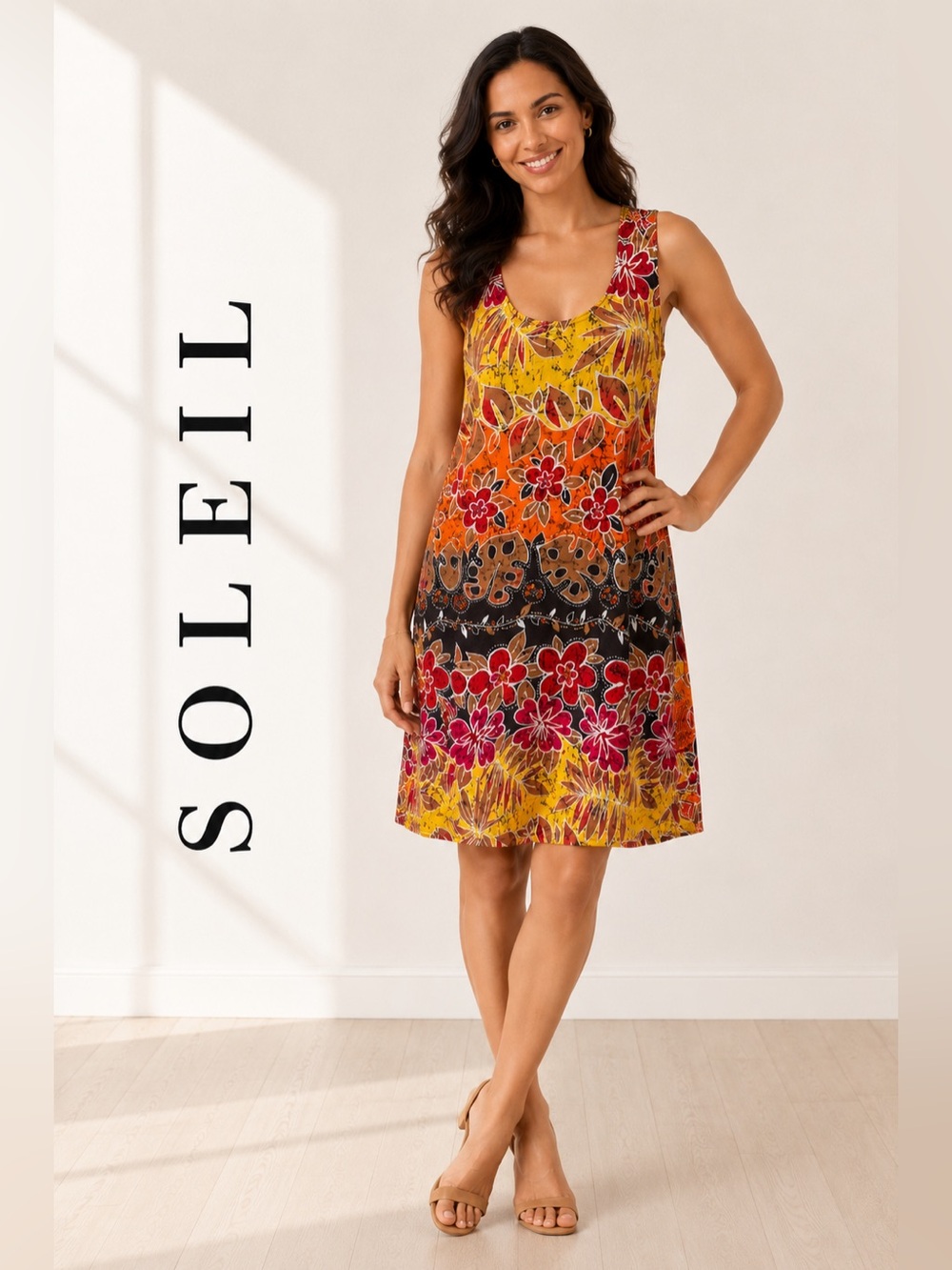 •🌼3/$15🌼 -woman’s Summer floral Dress size M